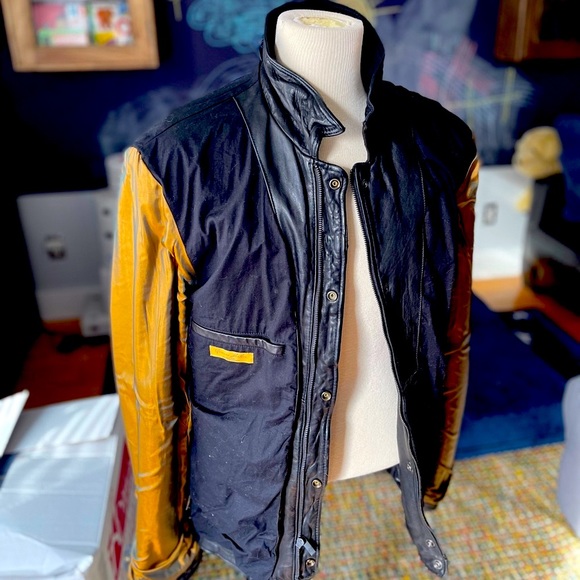 Mens Scotch Soda Leather Jacket 